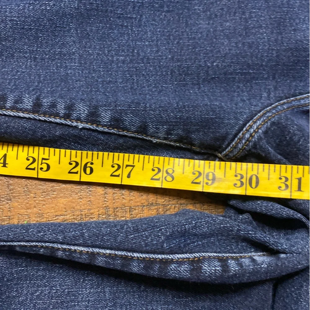 Lauren Ralph Lauren Womens Dark Blue Denim Jeans Sz 12 Straight Leg - Picture 10 of 10